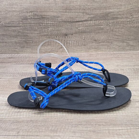 XERO Shoes Genesis Men's Size 14 Black/Blue Barefoot Sandals (S191115S) NEW - Picture 1 of 12